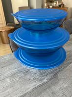 Tupperware Eleganzia kommen met deksel, Huis en Inrichting, Keuken | Tupperware, Ophalen of Verzenden, Zo goed als nieuw, Blauw