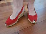 Mooie rode espadrailles te koop!, Ophalen of Verzenden, Zo goed als nieuw, Espadrilles of Moccasins, Nelson