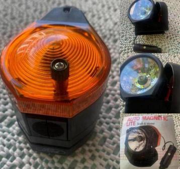 Retro vintage auto pechlamp met blinkerlicht nieuw in doos beschikbaar voor biedingen