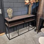 Sidetable Teun 150 cm Zwart / Walnoot van Stalux, Ophalen, ., Nieuw, Stalux