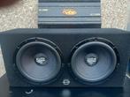 1300 watt subwoofer Audio systeem 1000watt versterker lanzar, Auto diversen, Ophalen