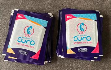 topps uefa women's euro 2025 stickers beschikbaar voor biedingen
