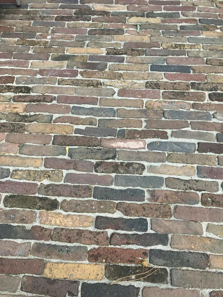 Oude gebakken Waaltjes - handvorm- Vijfduimers, Tuin en Terras, Tegels en Klinkers, Gebruikt, Klinkers, Overige materialen, Minder dan 5 m²