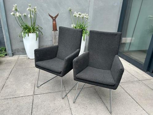 Montis / Label stoelen Gerard van den Berg, Huis en Inrichting, Stoelen, Zo goed als nieuw, Twee, Stof, Grijs, Ophalen