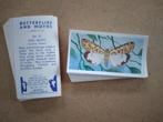 Butterflies and Moths compl. set 25 tea cards 1958 vlinders, Ophalen of Verzenden