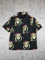 Stijlvol Stüssy overhemd met slangenprint Maat S, Verzenden, Halswijdte 38 (S) of kleiner, Zwart, Zo goed als nieuw
