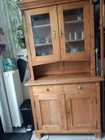 Grenen Buffetkast met Glasdeuren, Huis en Inrichting, Ophalen, Gebruikt, 100 tot 150 cm, 150 tot 200 cm