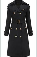 Trenchcoat Dames Maat M, Ophalen of Verzenden, Nieuw, Maat 38/40 (M), Zwart