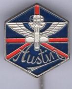 Austin blauw op zilverkleurig auto speldje ( A_052 ), Verzamelen, Verzenden, Zo goed als nieuw, Transport, Speldje of Pin