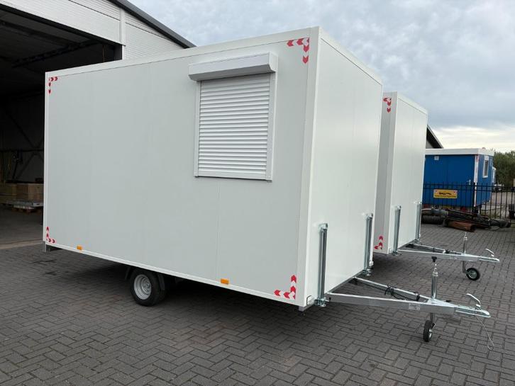 Nieuwe snelverkeer schaftwagen / bouwkeet 4 x 2 meter, Doe-het-zelf en Verbouw, Bouwketen en Schaftketen, Nieuw, Ophalen