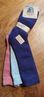 Alpaca sokken Lang, 3 paar maat 39-42 paars,grijs, roze maa, Kleding | Dames, Ophalen of Verzenden, Maat 39 t/m 42, Overige kleuren