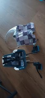 Fietsstoeltje + windscherm Bobike voorop, Ophalen of Verzenden, Bobike, Gebruikt, Voetsteuntjes