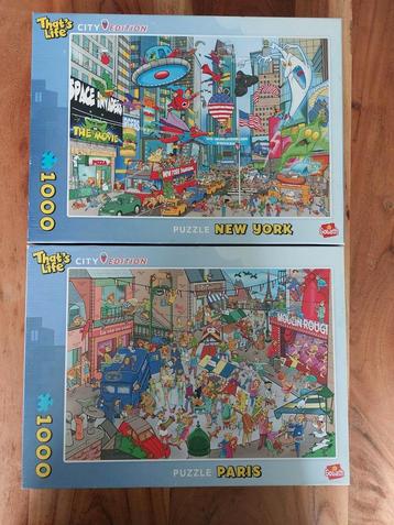 That's Life City Puzzels - Parijs en New York beschikbaar voor biedingen