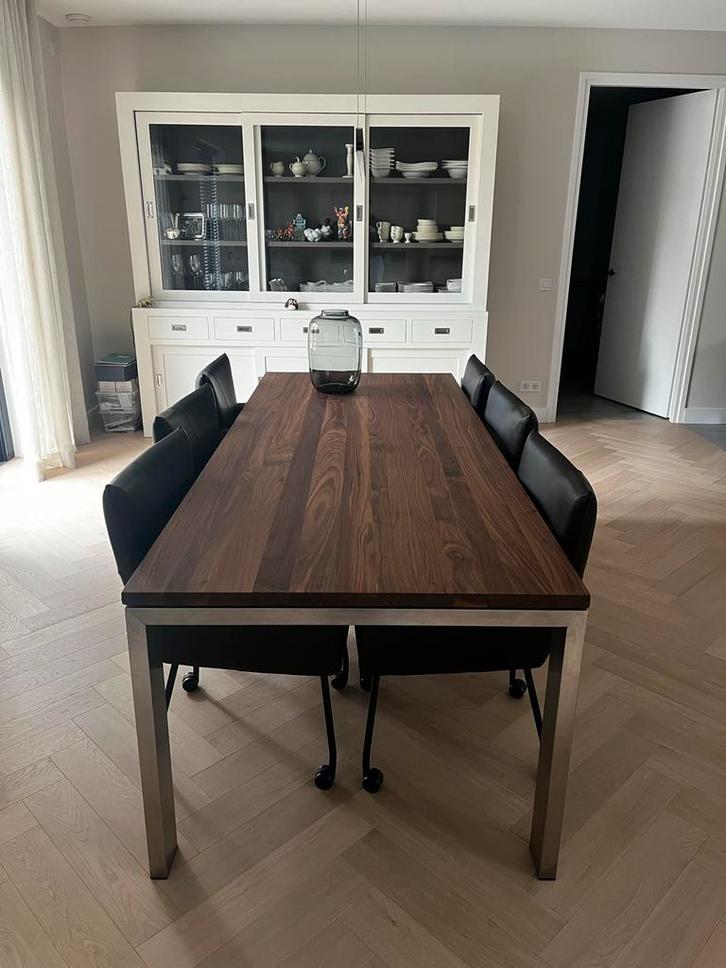 Bert Plantagie Eetkamertafel Notenhout - Krasvrij!, Huis en Inrichting, Tafels | Eettafels, Zo goed als nieuw, 100 tot 150 cm