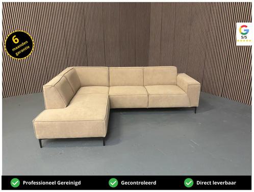 GRATIS LEVERING Hoekbank Beige 260x200 SHOWROOMMODEL, Huis en Inrichting, Banken | Bankstellen, Nieuw, Hoekbank, Vierpersoons of meer