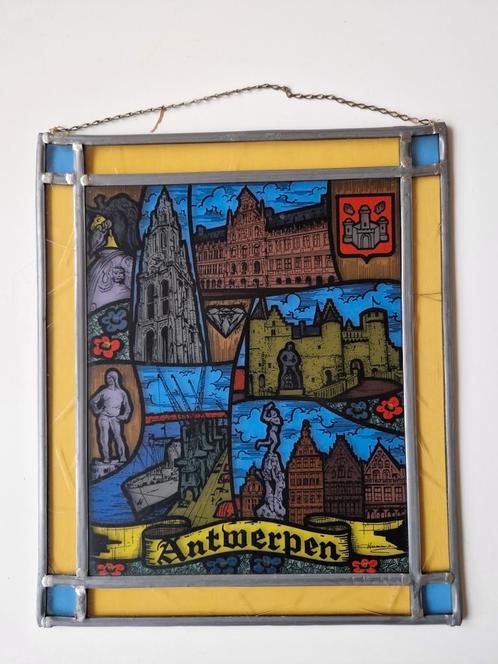 Glas in lood raamhanger nr 1, Antiek en Kunst, Antiek | Glas en Kristal, Ophalen