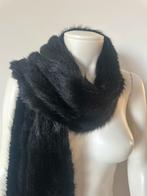 Vintage bontsjaal bontstola zwart 160x27 cm, Kleding | Dames, Onbekend, Ophalen of Verzenden, Zo goed als nieuw, Sjaal