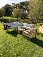 Nieuwe Teakhouten Hoekloungeset ROUGH - Winterprijs!, Tuin en Terras, 5 zitplaatsen, Teakhout, Nieuw, Ophalen of Verzenden