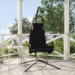 Hangstoel + standaard zwart swing schommelstoel GRATIS BZRGD, Huis en Inrichting, Verzenden, Zwart, Nieuw, Metaal