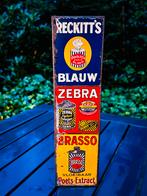 Zeldzaam oud blikken deurpostje Reckits, Zebra en Brasso, Verzamelen, Merken en Reclamevoorwerpen, Ophalen of Verzenden, Zo goed als nieuw