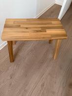 2 IKEA Skogsta bankjes - Zo goed als nieuw!, Huis en Inrichting, Stoelen, Ophalen, Twee, Bruin, Zo goed als nieuw