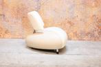 ZGANieuw wit beigekleurige leren Leolux Pallone fauteuil, Huis en Inrichting, Fauteuils, Ophalen, Leolux, Leolux, Design