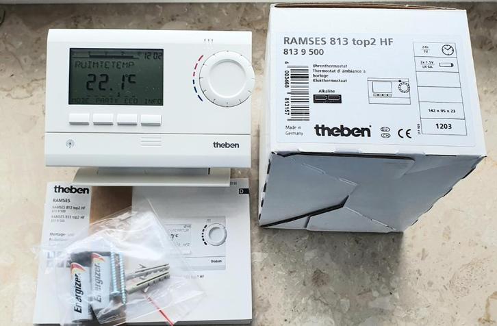 Nw Theben RF-klokthermostaat Ramses 813 Top2 HF, Doe-het-zelf en Verbouw, Thermostaten, Nieuw, Ophalen of Verzenden