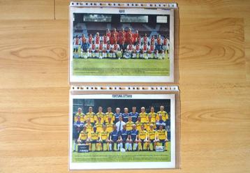 Voetbal elftalfoto’s seizoen special. beschikbaar voor biedingen