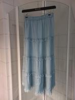Jeans rok, Verzenden, Zo goed als nieuw, Blauw, Onder de knie