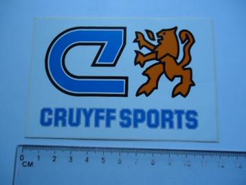 sticker oud CRUYFF SPORTS Cruijff voetbal vintage merk logo  beschikbaar voor biedingen