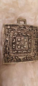 Antiek Brons reis ikoon Tibetaans  religie, Antiek en Kunst, Ophalen of Verzenden
