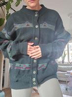 Vintage Wolmix Vest - Maat L, Ophalen of Verzenden, Gedragen, Groen