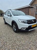 Dacia Sandero 0.9 Tce 90pk S&S Stepway 2019 Wit pdc navi, Auto's, Dacia, Voorwielaandrijving, 898 cc, Stof, 1090 kg