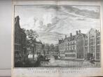 Amsterdam, Nes, Oudezijds Voorburgwal, 1760, Antiek en Kunst, Kunst | Etsen en Gravures, Verzenden