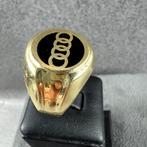 Gouden Ring | 14k | 4,83g | Monogram Audi | mt21 | 400503, Sieraden, Tassen en Uiterlijk, Gebruikt, 20 of groter, Heer, Ophalen of Verzenden