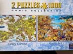 2 Legpuzzels * 1000st * COMPLEET * Comic Collection *, Ophalen of Verzenden, 500 t/m 1500 stukjes, Zo goed als nieuw, Legpuzzel