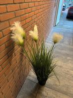 Grote siergras pluim kunstplant in pot, Ophalen of Verzenden, Zo goed als nieuw, Binnen