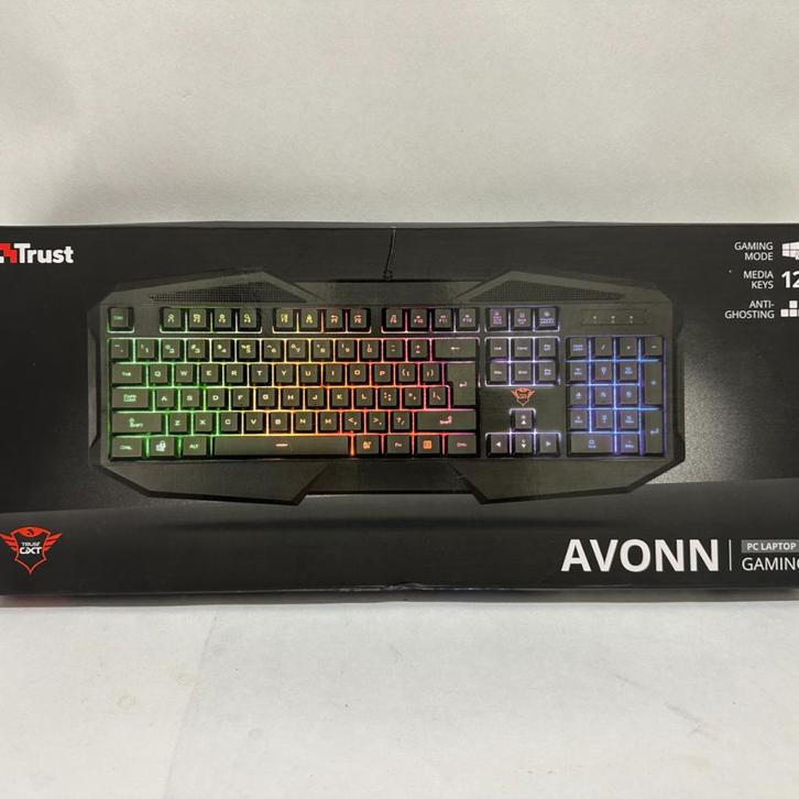 Trust GXT 830 Avonn Gaming Toetsenbord - Bedraad, Computers en Software, Toetsenborden, Zo goed als nieuw