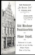 Middelburg (Zld.), Promo Café De Gouden Zon, ca. 1908, Verzenden, Voor 1920, Ongelopen, Zeeland