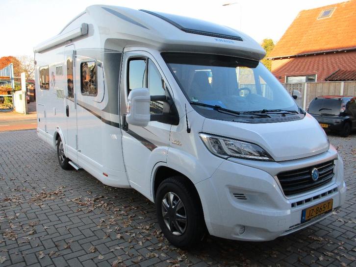Knaus Sky Wave 650 MF / BJ 2016 / 4-persoons / lengte 6,99 m, Caravans en Kamperen, Campers, Bedrijf, tot en met 4, Half-integraal