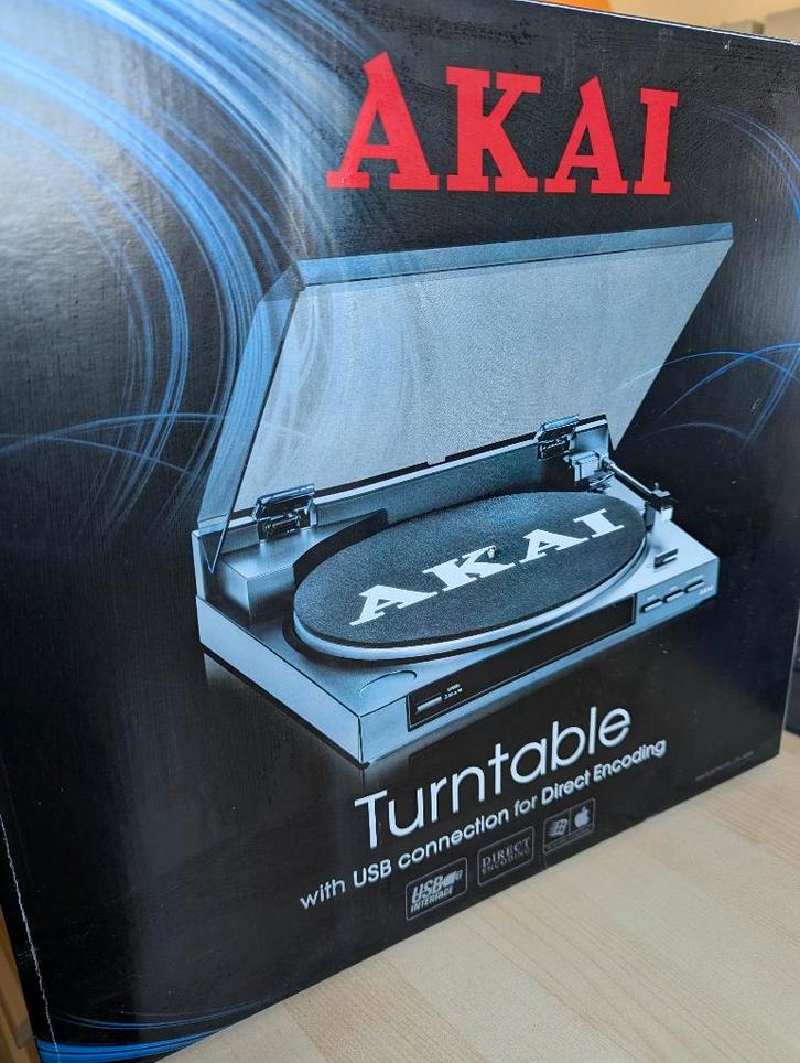 Platenspeler usb, Audio, Tv en Foto, Platenspelers, Zo goed als nieuw, Platenspeler, Akai, USB-aansluiting, Ophalen