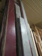 Schaaldelen oud vuren met verflaag wandbekleding hout, Doe-het-zelf en Verbouw, Hout en Planken, Ophalen, Gebruikt, Minder dan 25 mm