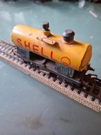 Oude  Shell (schoonmaak) treinwagon, Hobby en Vrije tijd, Wisselstroom, Gebruikt, Wagon, Ophalen of Verzenden