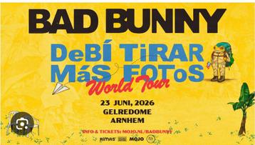 2 tickets Arnhem - Bad Bunny DTMF World Tour - beschikbaar voor biedingen