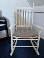 Schommelstoel, Huis en Inrichting, Stoelen, Ophalen, Wit, Zo goed als nieuw, Eén
