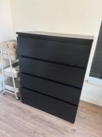 Ikea MALM kast 4 lades bruin/zwart, Huis en Inrichting, Kasten | Ladekasten, Ophalen, Zo goed als nieuw, 25 tot 50 cm, Minder dan 100 cm