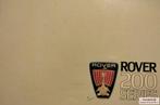 Handboek Rover 200 series 213, 213S, 213SE & Vanden Plas, Ophalen of Verzenden