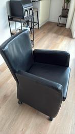Schitterende leder stoelen zwart, Ophalen, Zo goed als nieuw, Zwart