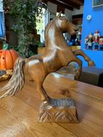 Houtsnijwerk beeld van een steigerend paard, Ophalen of Verzenden