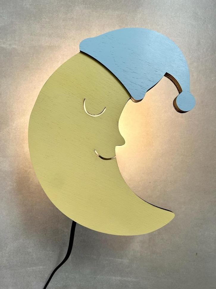 Wandlampje | Kinderlampje | leeslampje | nachtlampje, Huis en Inrichting, Lampen | Wandlampen, Nieuw, Hout, Ophalen of Verzenden